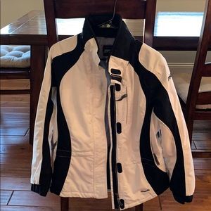 Black and White Spyder Ski Jacket Coat